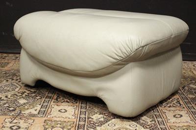 Pouf originale inglese in pelle verde