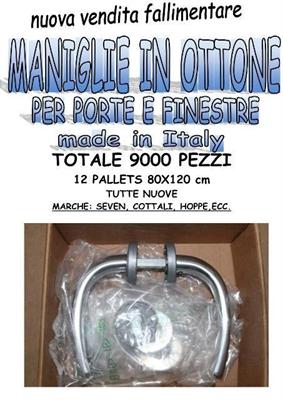 Stock maniglie in ottone