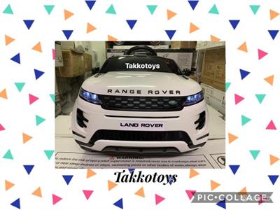 Auto macchina elettrica Range Rover evoque bianco
