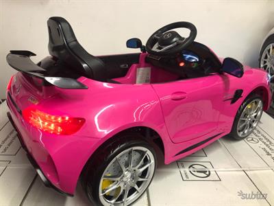 Auto macchina elettrica Gtr rosa metallizzata, modello Mercedes GTR - Foto 4