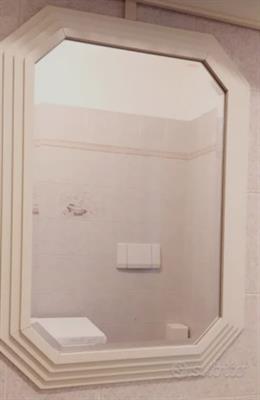 Specchio ingresso cornice bianca