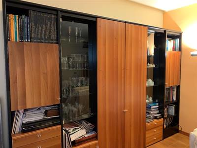 Mobile libreria con vetrinette