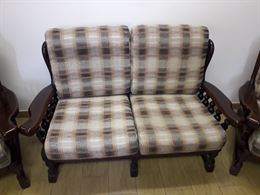 Foto 2 Divano in legno 2 posti + 2 poltrone