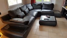 Divano in pelle nero