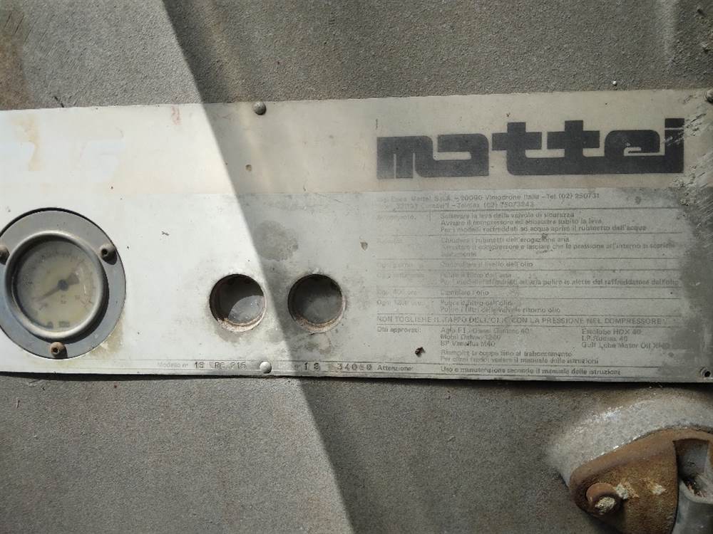 Compressore mattei usato Mobilità Fisso, modello 1S - Foto 5