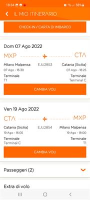 Biglietti Milano Catania