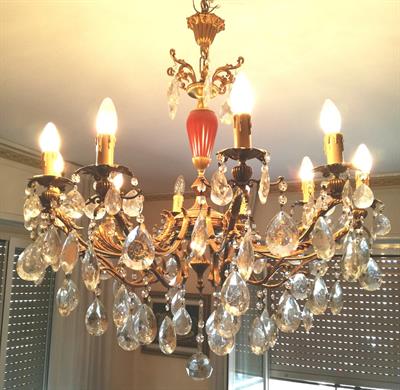 Lampadari con gocce in cristallo - Foto 2