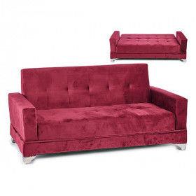 Divano lettop rosso bordeaux prezzo conveniente