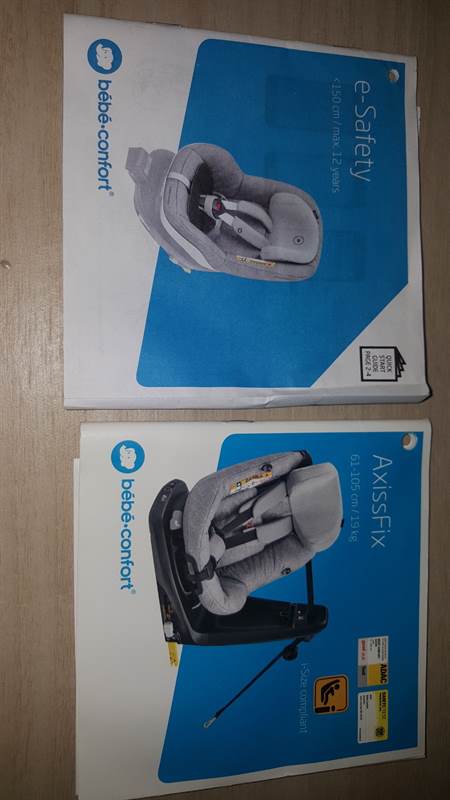 Seggiolino Auto Bébé Confort Axissfix Isofix Girevole, come nuovo - Foto 5