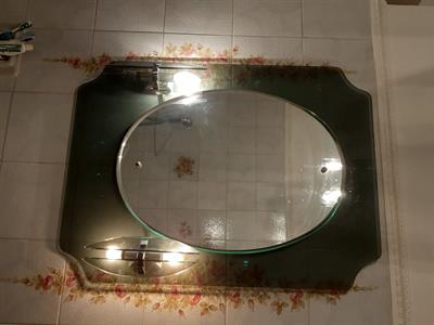Abbinati - Specchio e Lampadario Vetro Ottimo