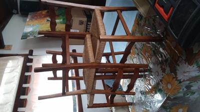 Sedie in legno impagliate