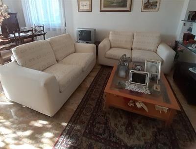 Divani in tessuto sfoderabile colore panna