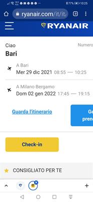 Volo X Bari