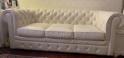 Divano pelle bianco