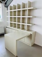 Foto 2 Libreria con scrivania mobile, colore beige