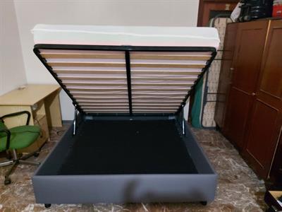 Letto con cassettone Memory in lattice