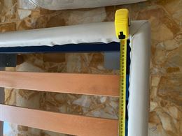 Foto 5 Letto singolo doghe 80x200 V. NICE Benny ecopelle, color panna