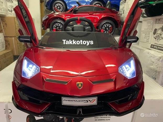 Foto 2 Auto macchina elettrica Lamborghini 2posti Rosso m