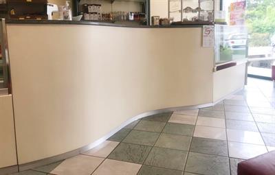 Bancone nuovo da bar, pasticceria e panetteria
