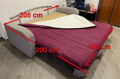 Divano letto 3 posti, in legno - Anteprima 3