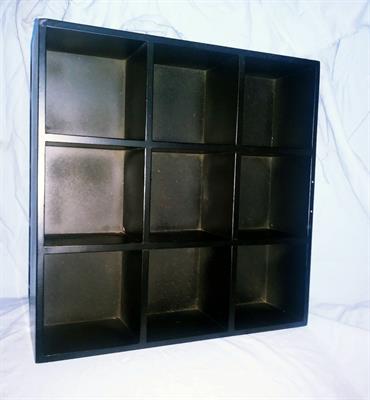Porta Oggetti in legno colore nero