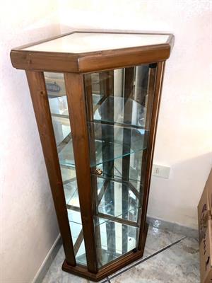 Vetrinetta Angoliera in Legno e Vetro