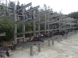 Scaffalatura porta ponti
