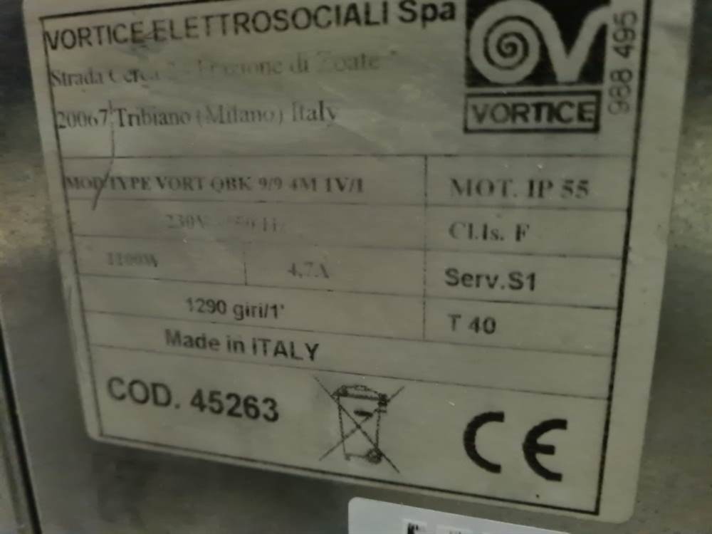 Vortice ventilatore centrifugo a cassonetto usato, mod. QBK - Foto 2