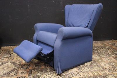 Poltrona blu NEW RELAX elettrica da esposizione
