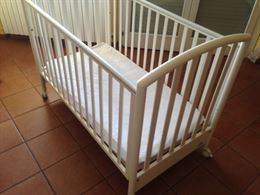 Culla lettino PALI in legno laccato bianco COME N(UOVA