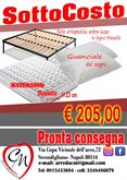 Materasso matrimoniale + rete e due guanciali