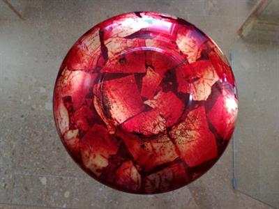 Centro Tavola Rosso, colore rosso oro, ottimo stato - Foto 3