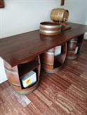 Set botti e piani in legno da arredamento