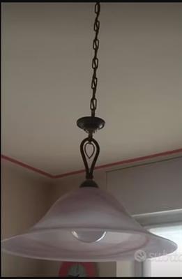 Lampadario da cucina rosa