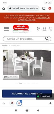 Tavolo in vetro bianco come nuovo