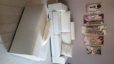 Divano 3 posti e pouf - Alberta, modello Manhattan - Foto 3