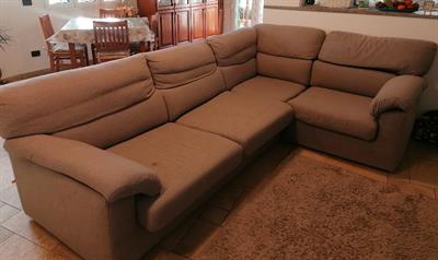 Divano ad angolo con letto