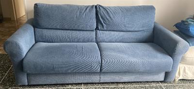Divano letto poltrona e pouf come nuovi 2 anni di vita - Foto 4
