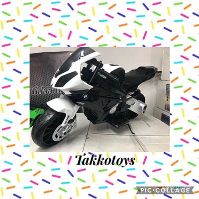 Moto elettrica bmw s1000 RR nero Gomma