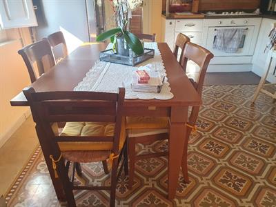 Tavolo allungabile Scavolini e 6 sedie