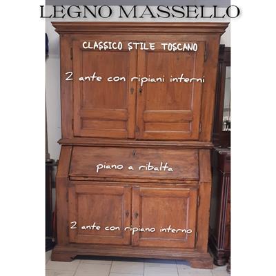 Credenza mettitutto in stile toscano legno massello
