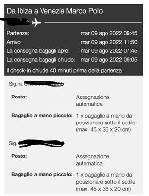 Voli x2 persone Venezia-Ibiza
