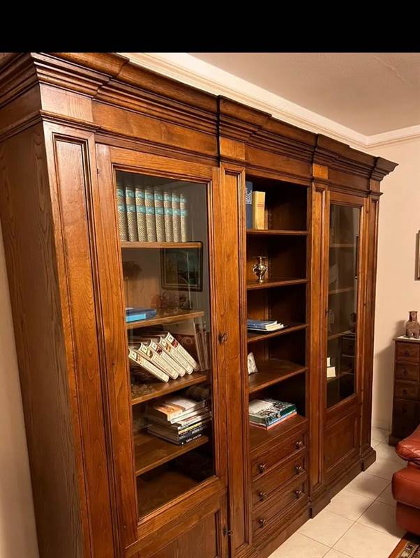 Libreria armadio legno massiccio