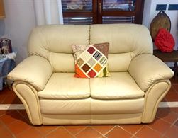 Coppia di divani 100% pelle italiana - Anteprima 1