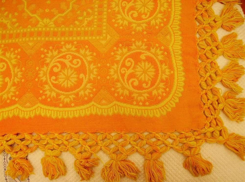 Foto 2Coperta artigianale originale calabrese vintage, mai usata