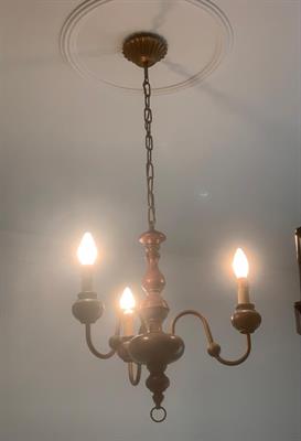 Lampadari in legno a sospensione a tre bracci