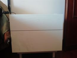 Armadio e comodini - colore bianco, in legno - Anteprima 2