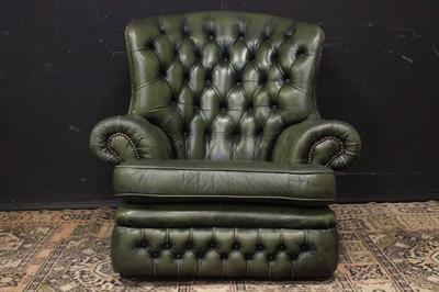 Poltrona inglese Chesterfield bergere