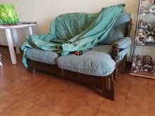 Divano letto in legno