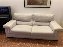 Divano 3 posti + poltrona in alcantara